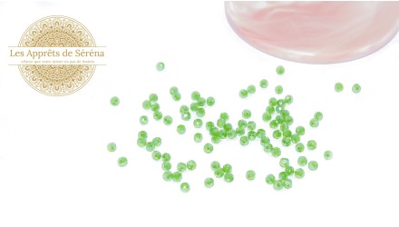 rondes à facettes 4mm vert jade