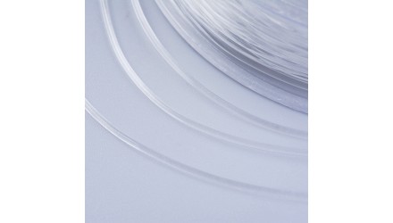 Fil cristal Japonais élastique 0.8mm transparent X 100 mètres